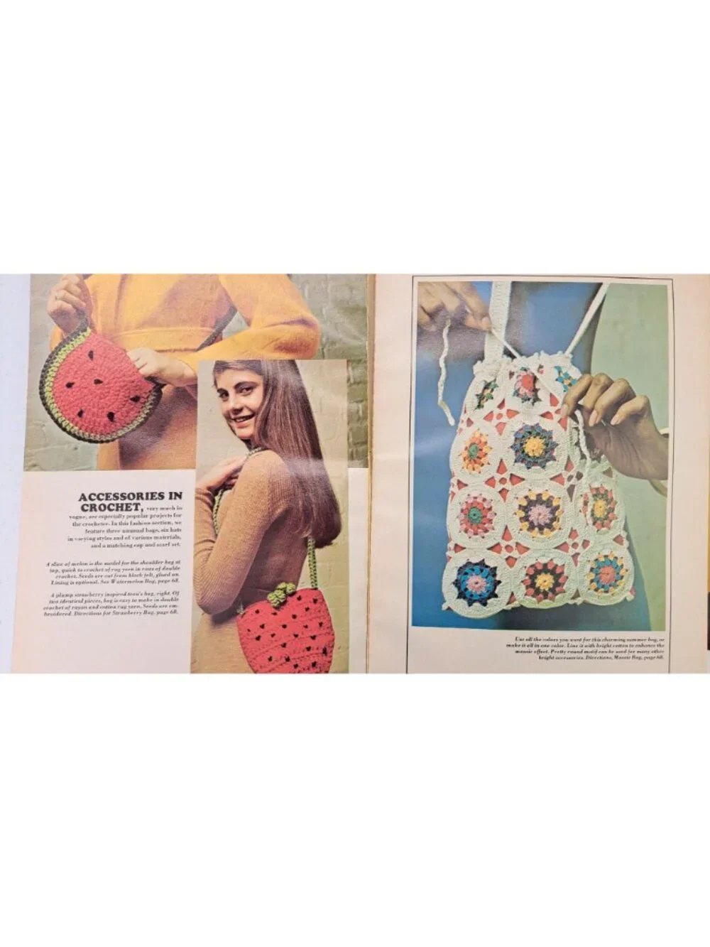 Vintage Knitting Crochet Pattern Magazines Flyers Lot Of 7 McCalls  Bernat 1970s